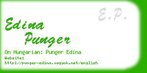 edina punger business card